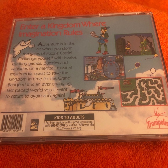 Puzzle Castle PC and MAC CD-ROM Computer Game for Kids 1996 Trampoline Used - Picture 4 of 8